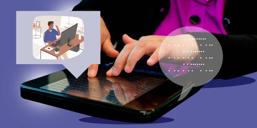 استفاده نابینایان از ابزارهای دیجیتال